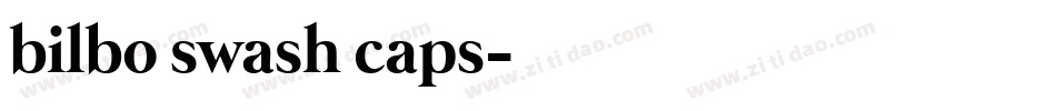 bilbo swash caps字体转换